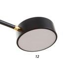 Люстра с ПДУ 2301/6BK LED 120 Вт 3000-6000К черный 75×75×8 см BayerLux - фото 39545049