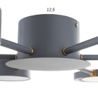 Люстра с пультом BayerLux 2301/6GR, LED, 120 Вт, 3000-6000К, серый, 75×75×8 см - Фото 6