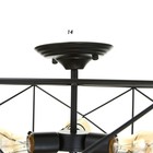 Светильник 2463/3E27 40 Вт черный 58×58×22 см BayerLux - фото 27374888