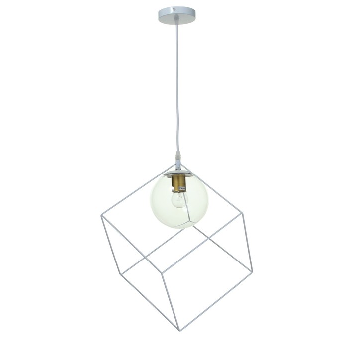 Светильник BayerLux 2467/1WT E27 40 Вт белый 25×25×25-125 см