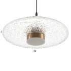 Светильник BayerLux 2268/1 LED 12Вт золото 34х34х20,5-120,5 см - фото 21587978