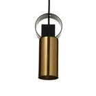 Светильник BayerLux 2286/1 E27 40 Вт черно-золотой 6×6×18-118 см - фото 44363315