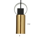 Светильник BayerLux 2286/1 E27 40 Вт черно-золотой 6×6×18-118 см - фото 44363319