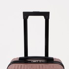 Чемодан малый 20", кодовый замок, цвет розовое золото - Фото 6