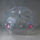 Зонт детский «Единорожка»‎ полуавтомат прозрачный, d=90см - Фото 4