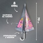 Зонт детский «Котик-единорожка»‎полуавтомат прозрачный, d=90см - Фото 2