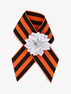 Георгиевская лента на 9 мая «С Днём Победы», с булавкой и белым цветком - Фото 2