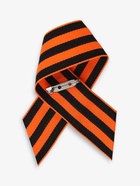 Георгиевская лента на 9 мая «С Днём Победы», с булавкой и белым цветком - Фото 4