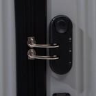 Чемодан большой 26", кодовый замок, цвет серебряный - фото 21588363