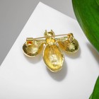 Брошь «Пчела» крылатая, цвет чёрно-жёлтый в золоте - Фото 2