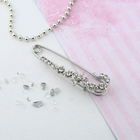 Булавка «Цветок магнолия», 7 см, цвет белый в серебре - Фото 2