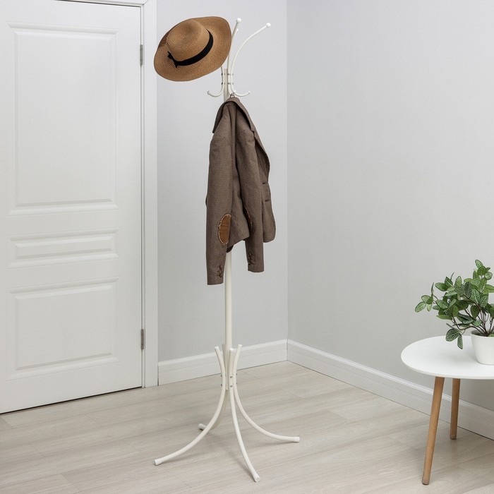 Вешалка напольная «Корона», разборная, белая - Фото 1