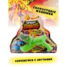 Набор игровой Speedy Dinos «Скоростные динозавры», с фрикционной машинкой и пусковым устройством, цвет зелёный - фото 109886994