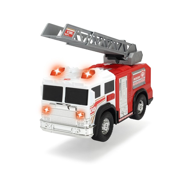 Пожарная машина, 30 см, свет, звук, выдвижная лестница - фото 1907441366