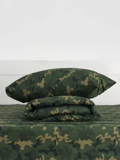 Постельное бельё 1.5-спальное «Этель» Military, бязь