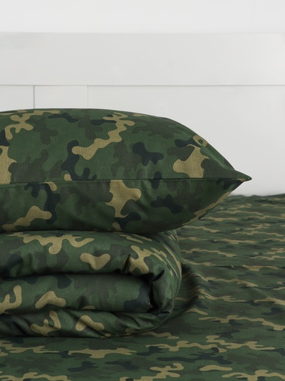 Постельное бельё 1.5-спальное «Этель» Military, бязь