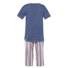 Комплект женский домашний (футболка и бриджи), цвет джинс, размер 52 - фото 33480911