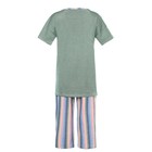 Комплект женский домашний (футболка/бриджи), цвет олива, размер 50 - фото 33480958