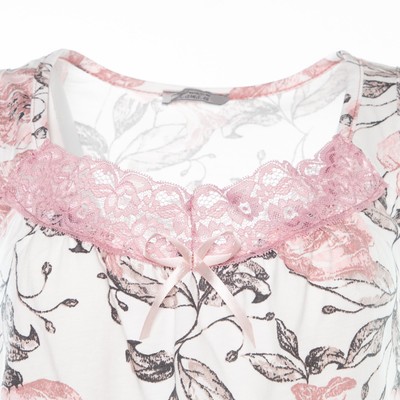 Комплект женский домашний (майка, брюки), цвет молочный, размер 42