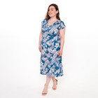 Платье женское, цвет синий, размер 50 - фото 42744326