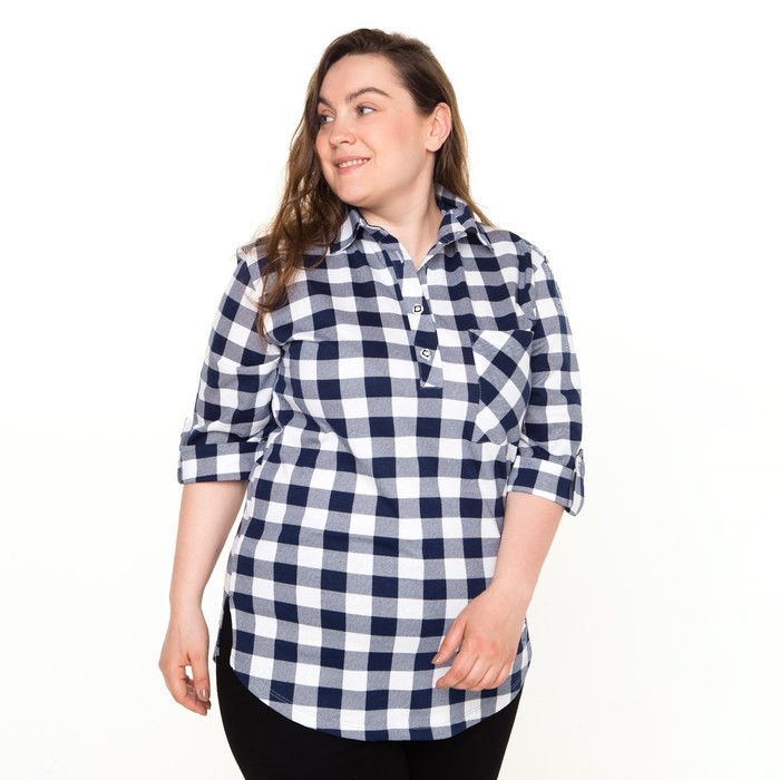 Сорочка женская, цвет тёмно-синий, размер 48 54122