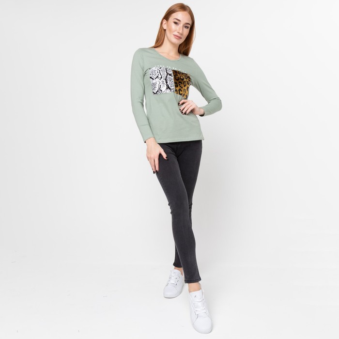 Туника женская, цвет оливковый, размер 52 54129