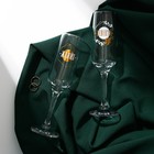 Набор бокалов для шампанского «Жених и невеста», 2 штуки, 200 мл, тип нанесения рисунка: деколь - Фото 3