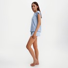 Пижама женская KAFTAN "Горошек", футболка, шорты, р.44-46 - Фото 2