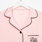 Пижама женская (рубашка и брюки) KAFTAN Shine р. 40-42, розовый - Фото 7