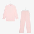 Пижама женская (рубашка и брюки) KAFTAN Shine р. 40-42, розовый - Фото 9
