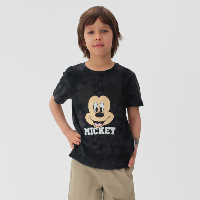 Футболка "Mickey", Микки Маус, «Тай-дай», рост 122-128 - Фото 1