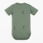 Боди Крошка Я NY, рост 74-80 см, хаки - фото 117011426