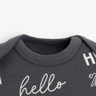 Боди с длинным рукавом Крошка Я "Dogs", рост 86-92 см, цвет серый - фото 806512571