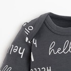 Боди с длинным рукавом Крошка Я "Dogs", рост 86-92 см, цвет серый - фото 806512572