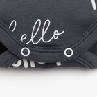 Боди с длинным рукавом Крошка Я "Dogs", рост 86-92 см, цвет серый - фото 806512574