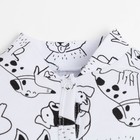 Комбинезон Крошка Я "Dogs", рост 74-80 см, цвет белый - фото 50172526