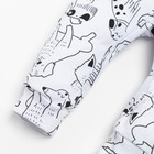 Комбинезон Крошка Я "Dogs", рост 74-80 см, цвет белый - фото 50172528