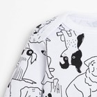 Комплект: джемпер и брюки Крошка Я "Dogs", рост 68-74 см, цвет белый/оранжевый - фото 24587245