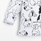 Комплект: джемпер и брюки Крошка Я "Dogs", рост 68-74 см, цвет белый/оранжевый - фото 24587246