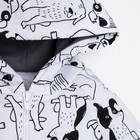 Комплект: худи и брюки Крошка Я "Dogs", рост 86-92 см, цвет белый/серый - фото 22669914