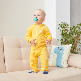 Комплект: худи и брюки Крошка Я «Dogs», рост 68-74 см, цвет оранжевый