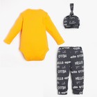 Комплект: боди, шапочка и брюки Крошка Я "Dogs", рост 74-80 см - Фото 7