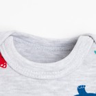 Боди детское Крошка Я Dino, рост 86-92 см, серое 7710966