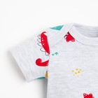 Боди детское Крошка Я Dino, рост 86-92 см, серое 7710966