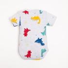 Боди детское Крошка Я Dino, рост 86-92 см, серое 7710966