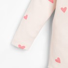 Боди с длинным рукавом в набивку Крошка Я «Зайчик», рост 68-74 см, цвет бежевый - фото 117011579 Боди с длинным рукавом в набивку Крошка Я «Зайчик», рост 68-74 см, цвет бежевый - фото 117011579