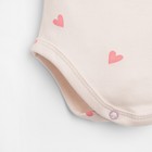 Боди с длинным рукавом в набивку Крошка Я «Зайчик», рост 68-74 см, цвет бежевый - фото 117011581 Боди с длинным рукавом в набивку Крошка Я «Зайчик», рост 68-74 см, цвет бежевый - фото 117011581