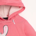 Комбинезон с капюшоном Крошка Я «Зайчик», рост 86-92 см, цвет розовый - фото 54731261