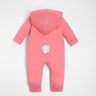 Комбинезон с капюшоном Крошка Я «Зайчик», рост 86-92 см, цвет розовый - фото 54731264