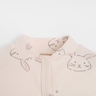 Комбинезон Крошка Я «Зайчик», рост 74-80 см, цвет бежевый - фото 804835703